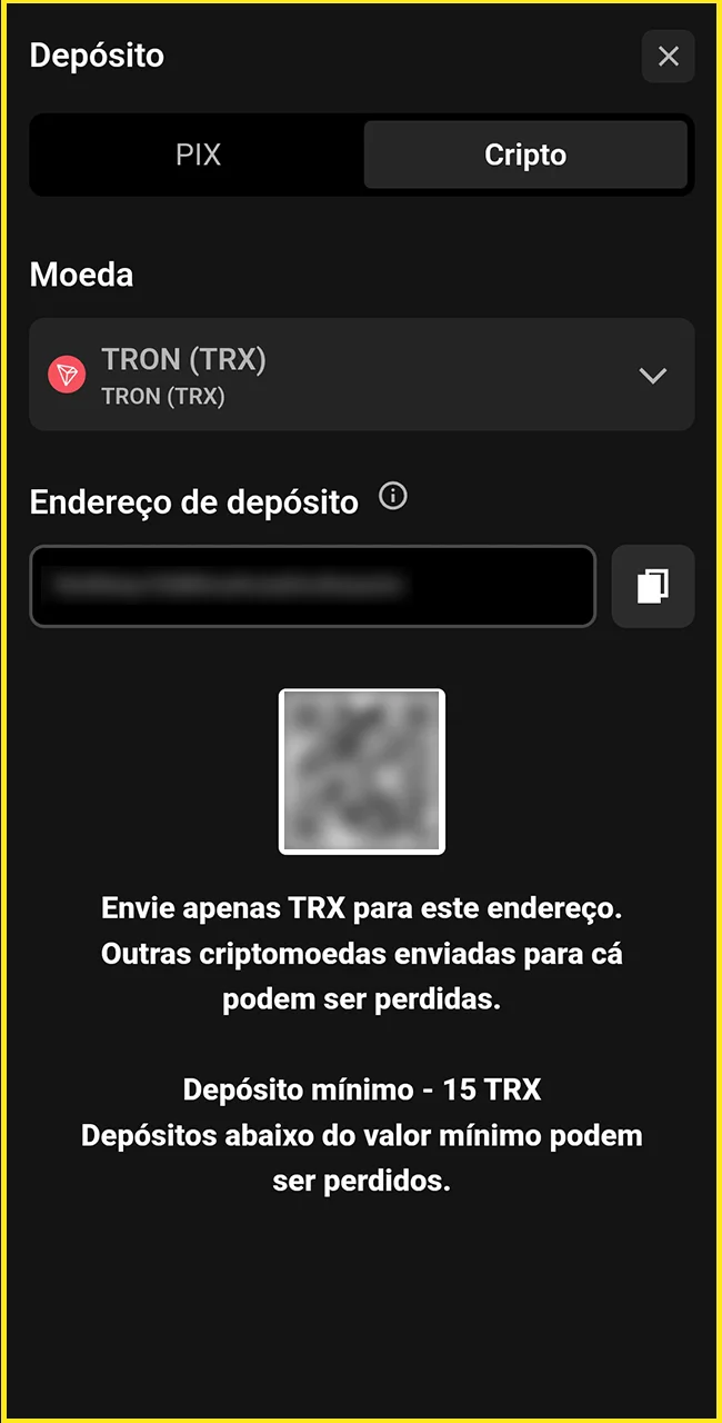 Adicione saldo através do site oficial da BoraWin.