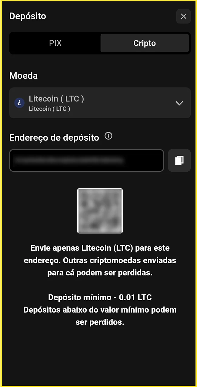Finalize o depósito no site oficial da BoraWin.