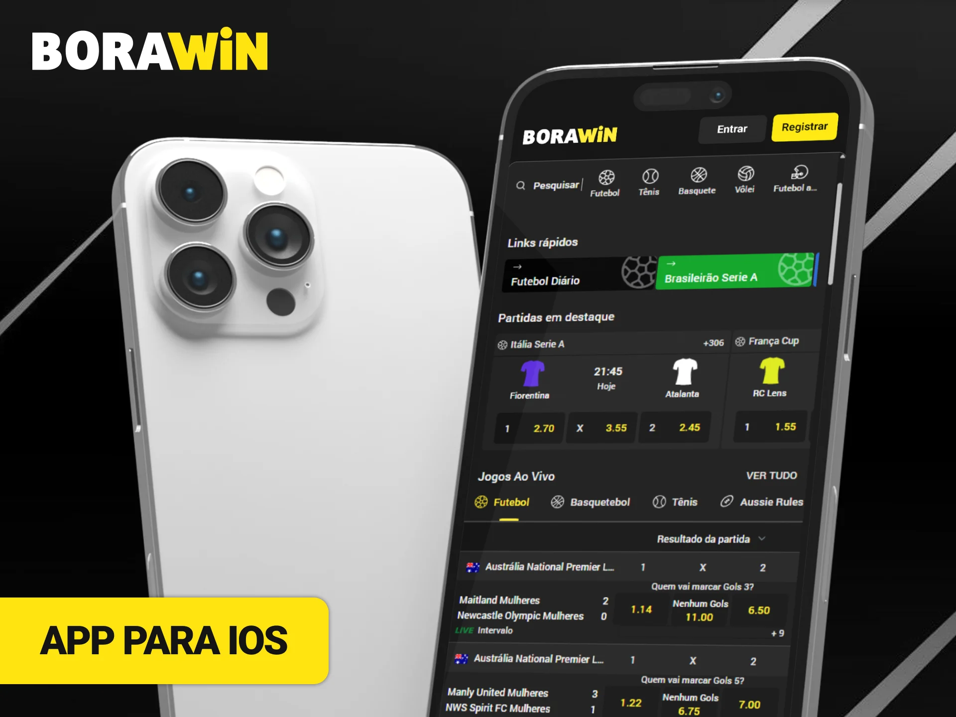 Instale o App BoraWin no iOS para jogar no seu iPhone.