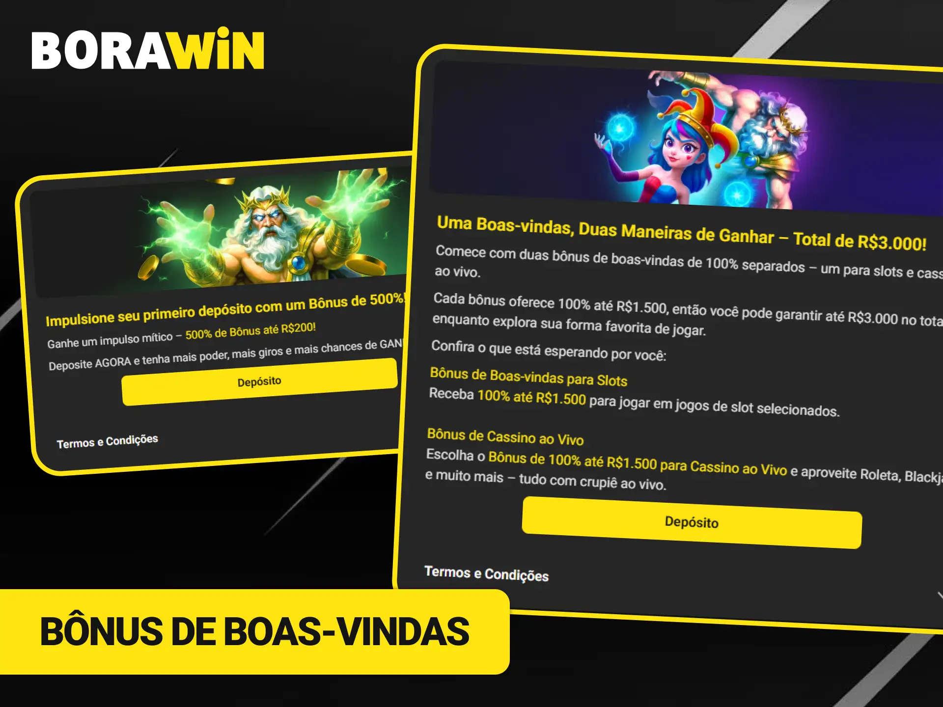 Ganhe o excelente bônus de boas-vindas da BoraWin para apostar.